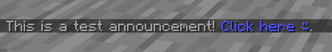 Announcement Example